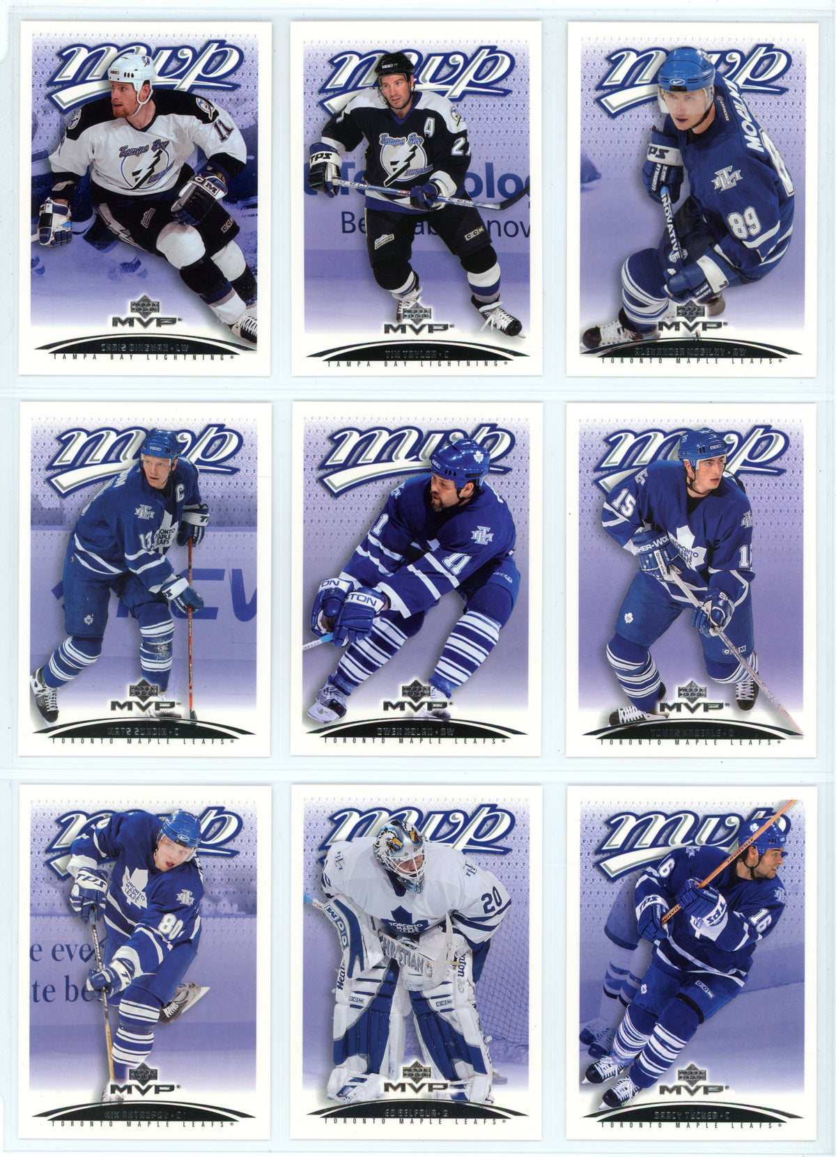 2003/04 Upper Deck MVP Hockey Card Complete Set (440 Cards) *No Redemption Rookie Cards*