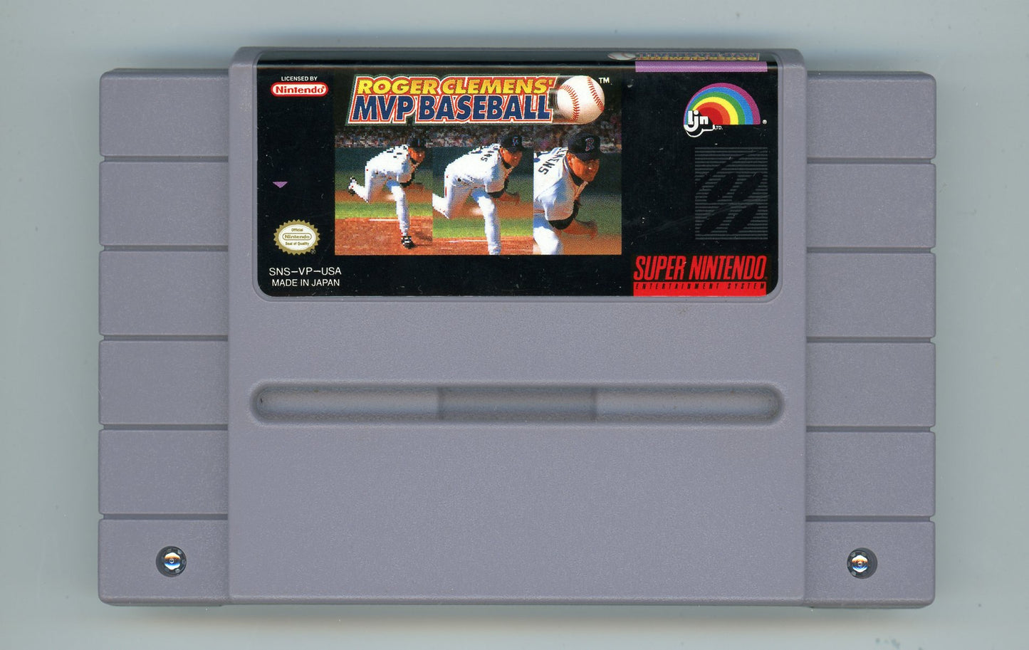 1991 Roger Clemens' MVP Baseball SNES Video Game Cartridge In Box