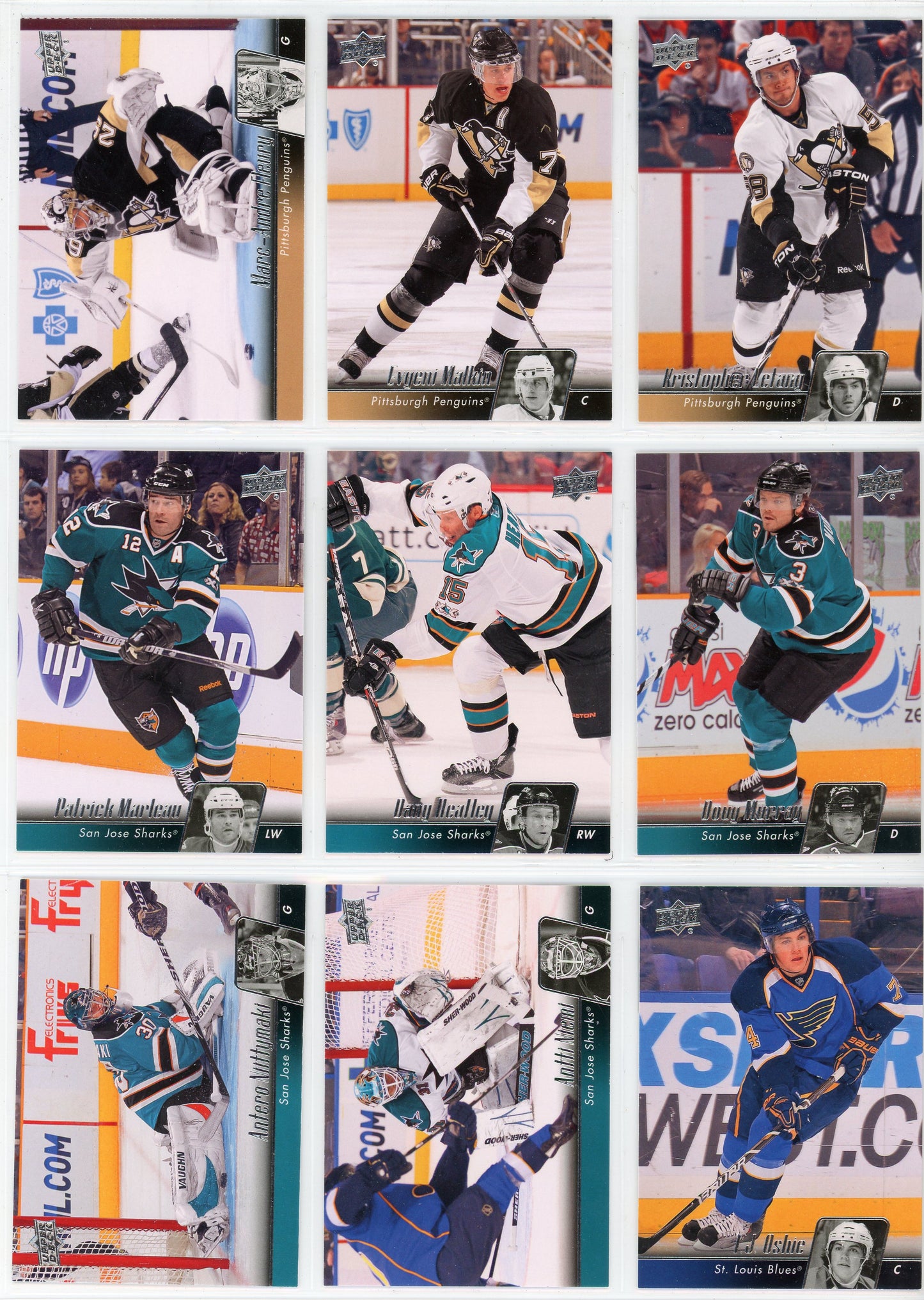 2010/11 Upper Deck Series Two NHL Hockey Card Base Set (200 Cards)