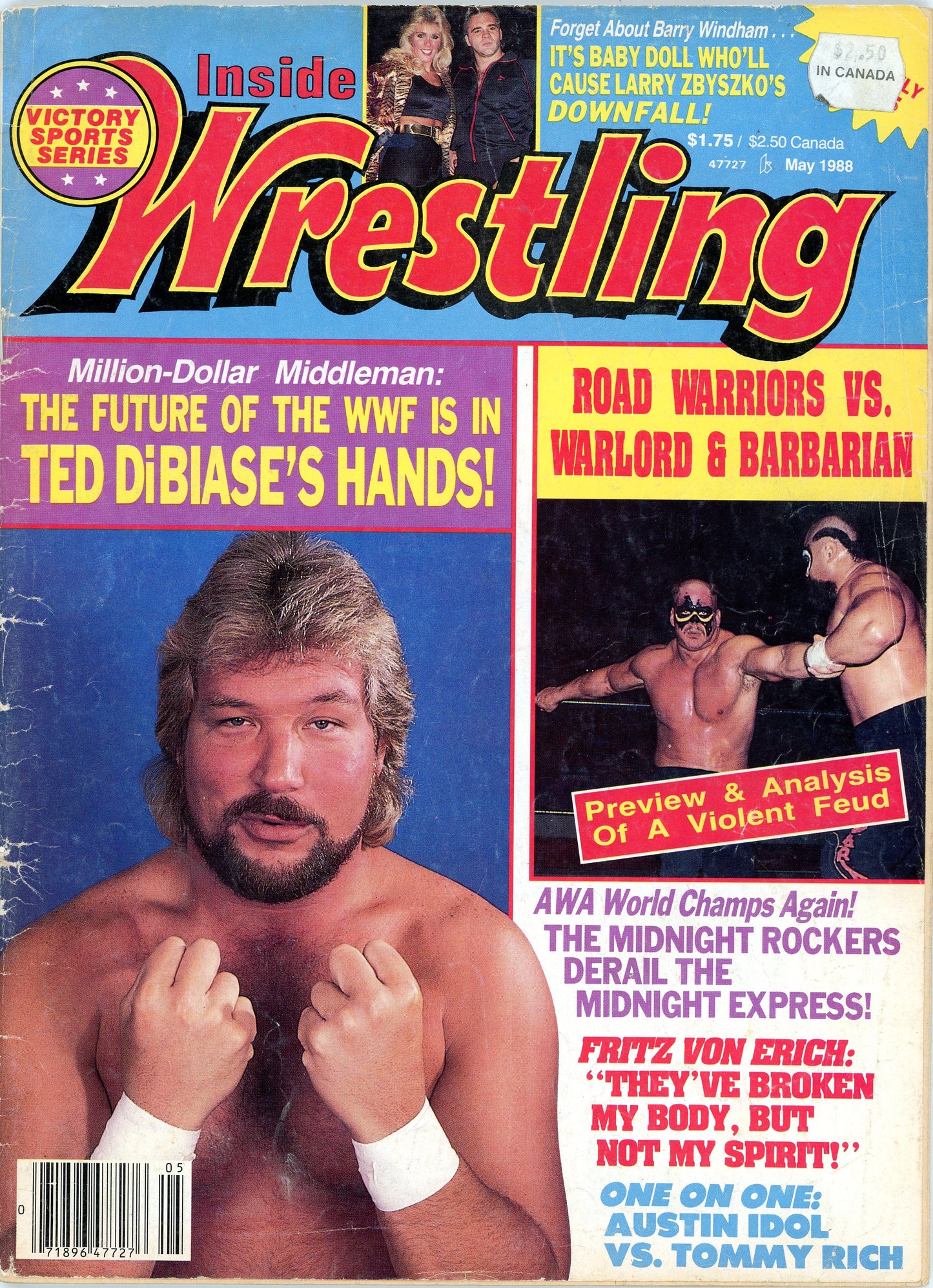 Inside Wrestling Vintage Magazine (May, 1988) Ted DiBiase