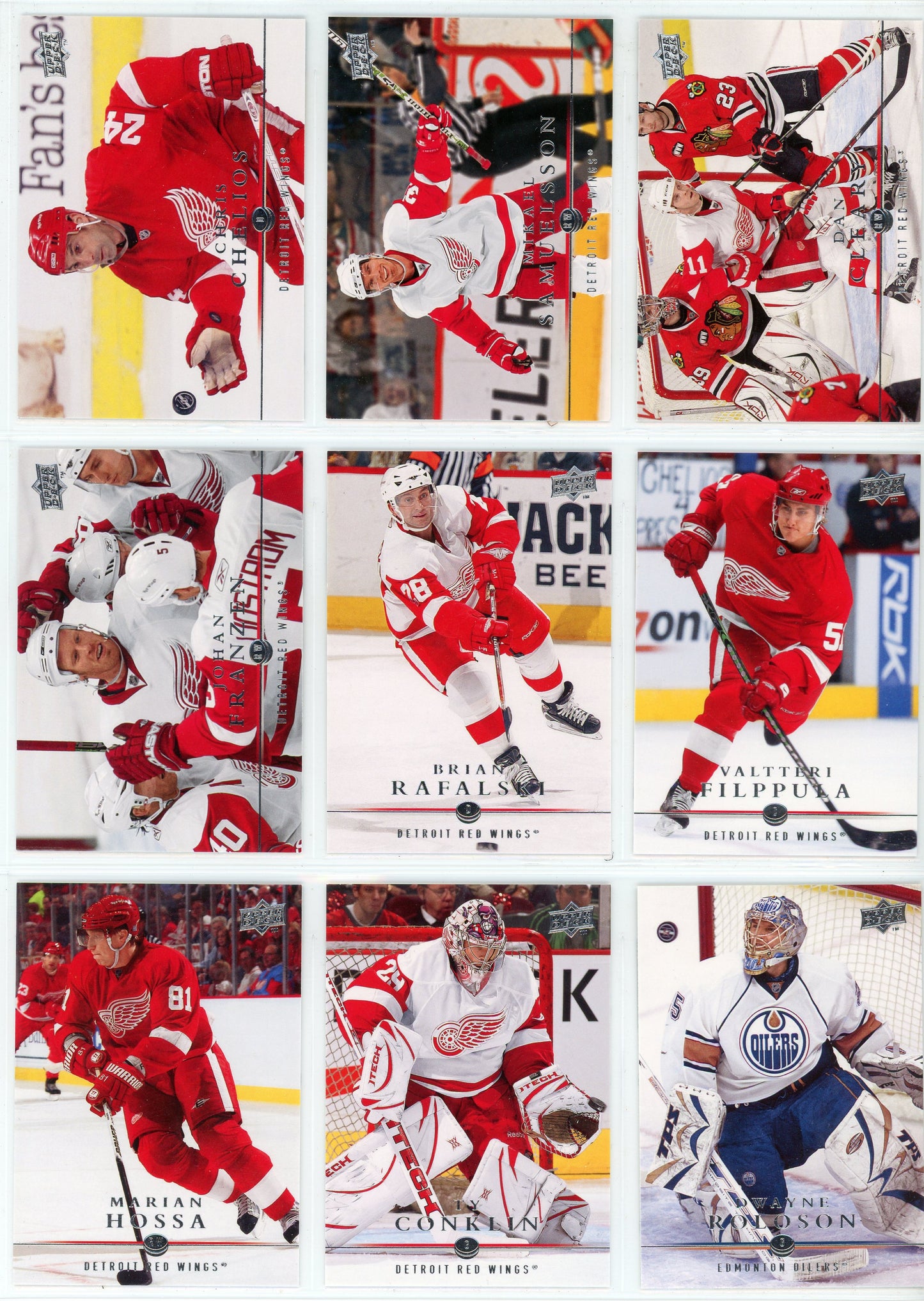 2008/09 Upper Deck Series Two NHL Hockey Card Base Set (200 Cards)