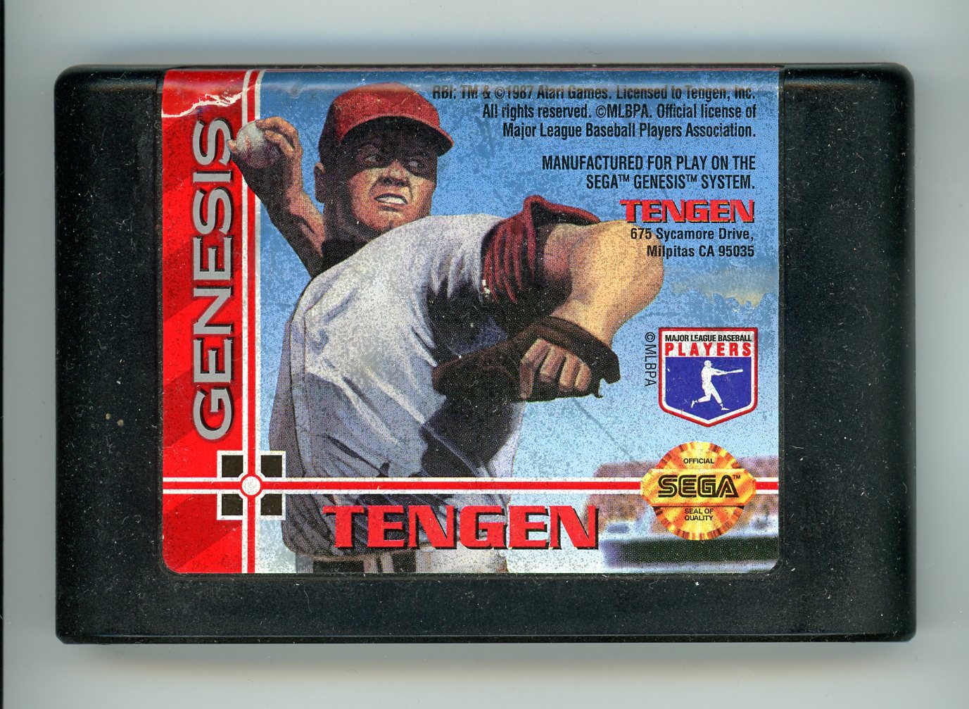 1994 Tengen R.B.I. Baseball '94 Sega Genesis Video Game Cartridge