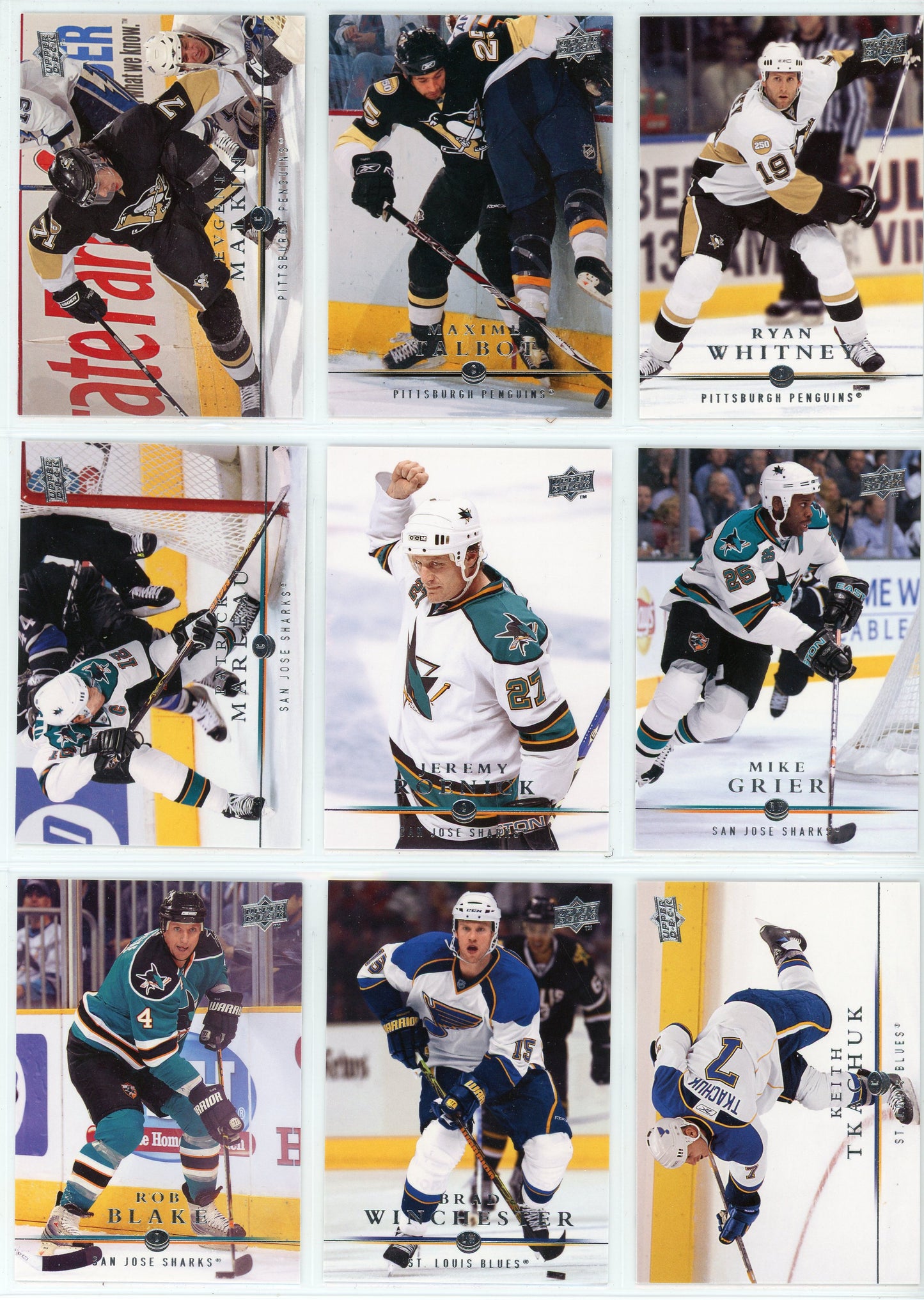 2008/09 Upper Deck Series Two NHL Hockey Card Base Set (200 Cards)