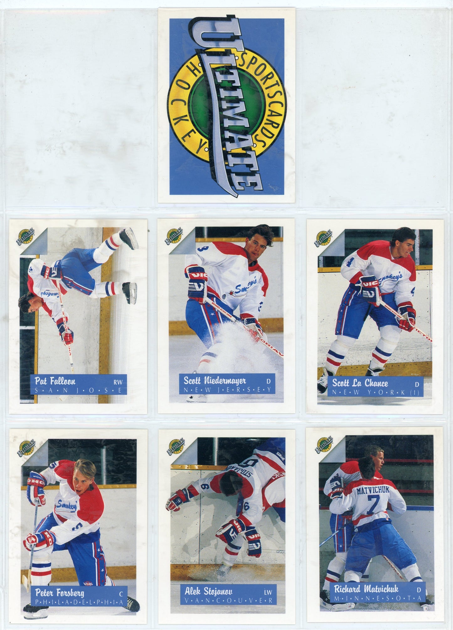 1991 Ultimate Draft NHL Hockey Card Complete Set (90 Cards)