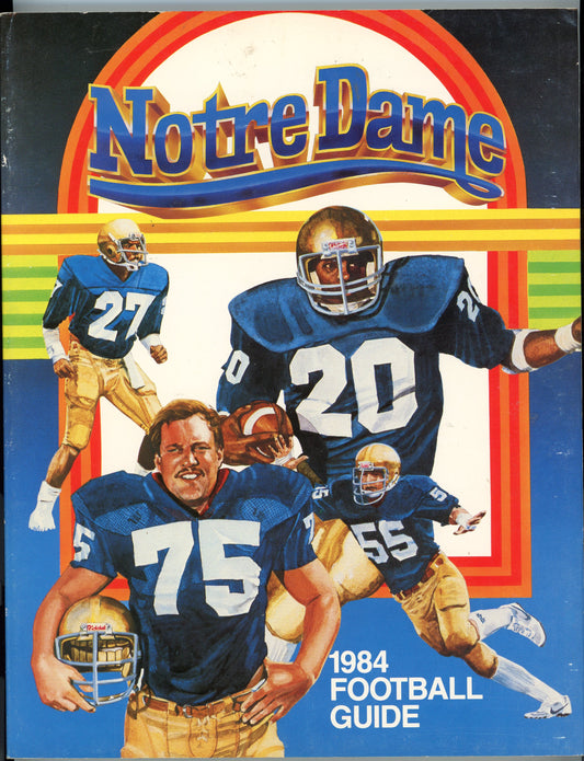 Original 1984 Notre Dame College Football Program Media Guide