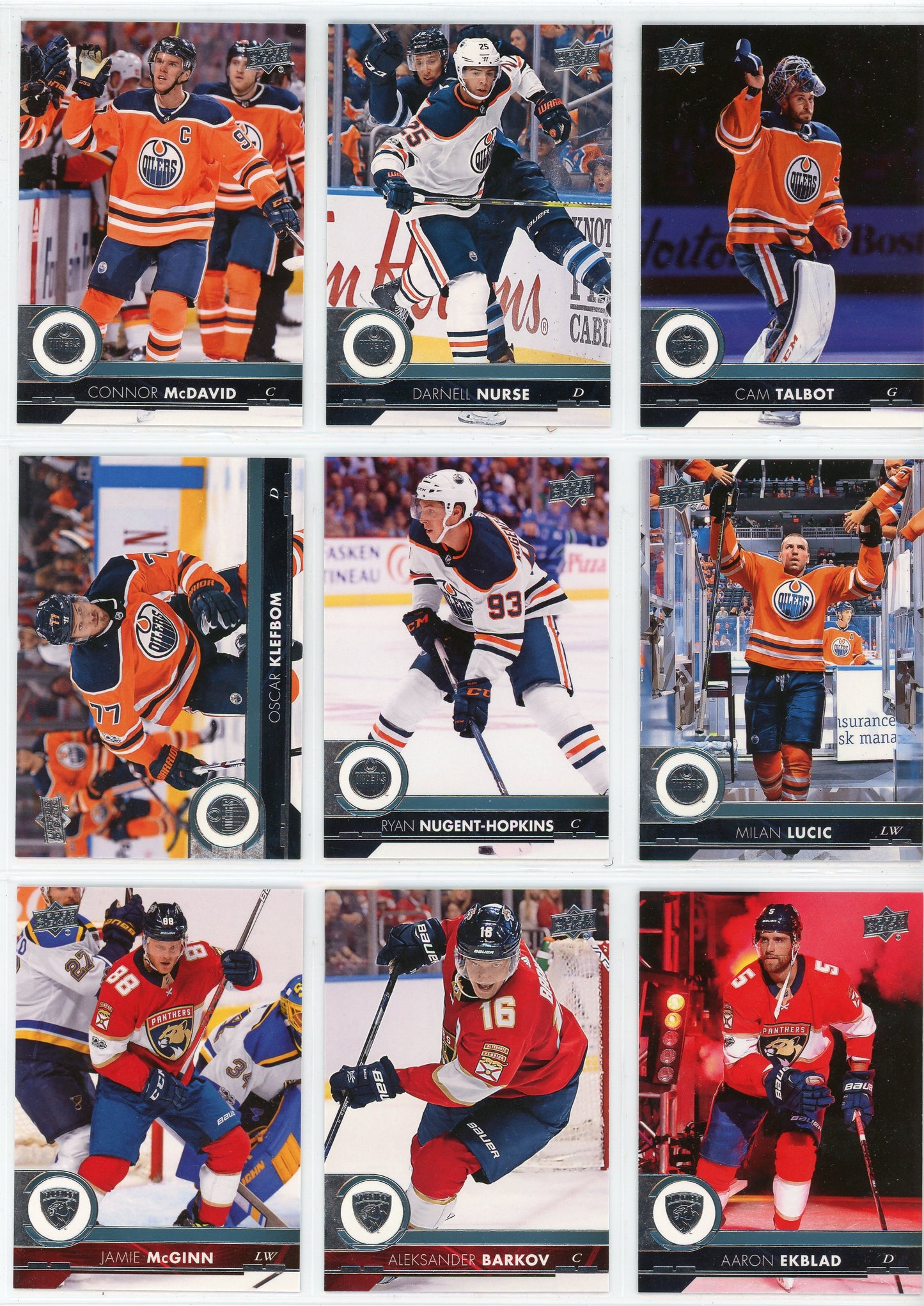 2017/18 Upper Deck Series One & Series Two NHL Hockey Card Base Set (400 Cards)