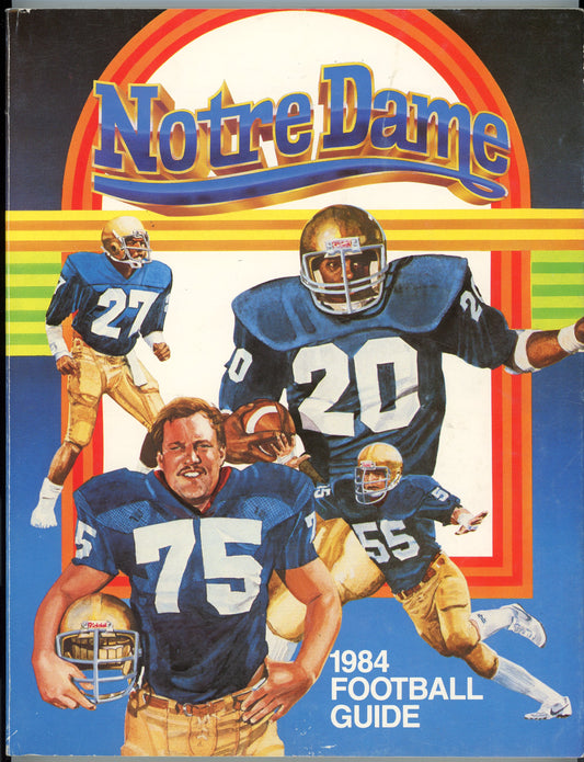 Original 1984 Notre Dame College Football Media Guide Program