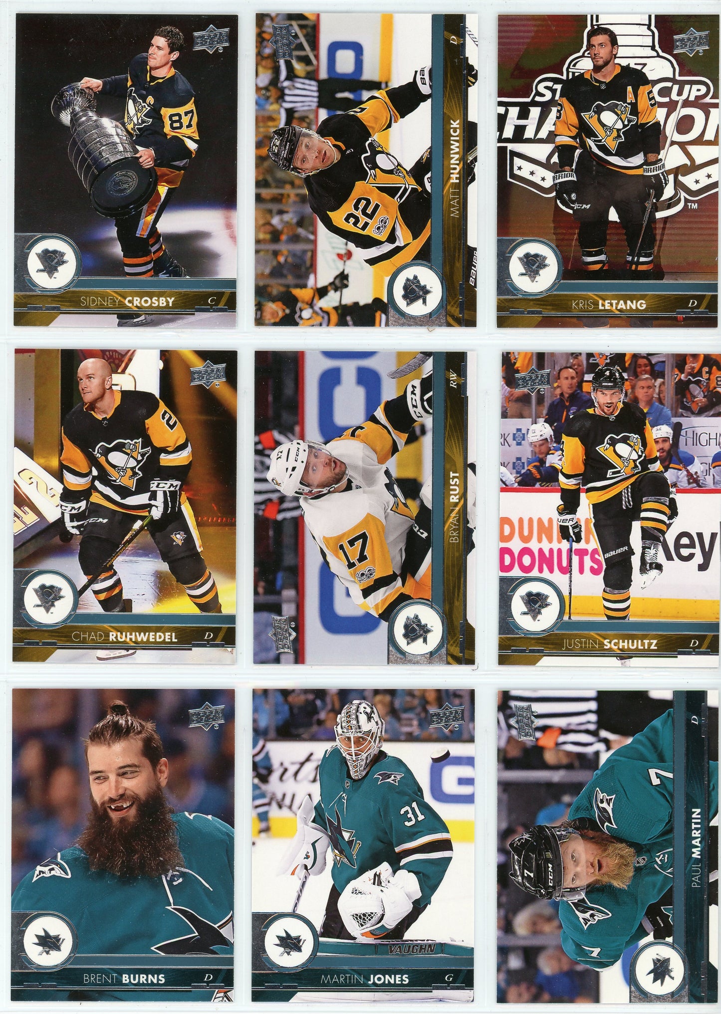 2017/18 Upper Deck Series One & Series Two NHL Hockey Card Base Set (400 Cards)