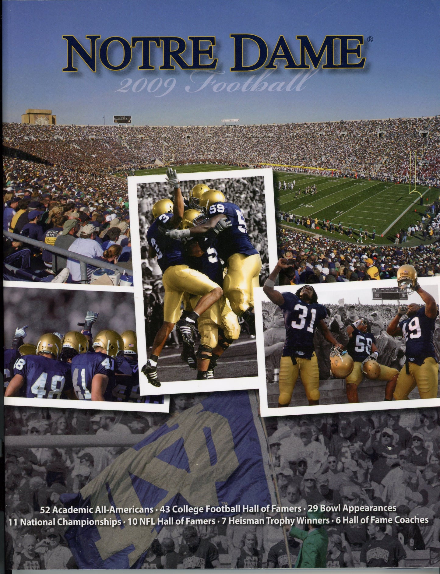 Original 2009 Notre Dame College Football Program Media Guide