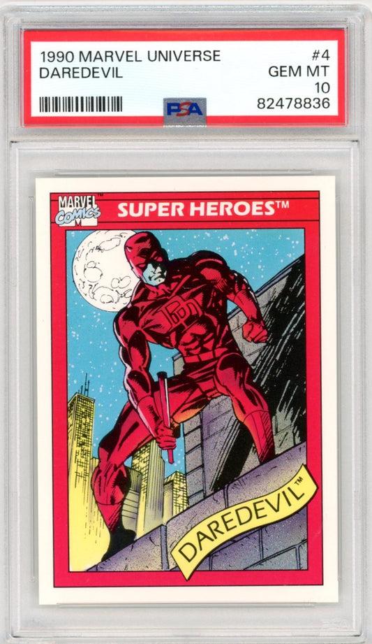 1990 Marvel Universe Daredevil Graded Card #4 PSA 10