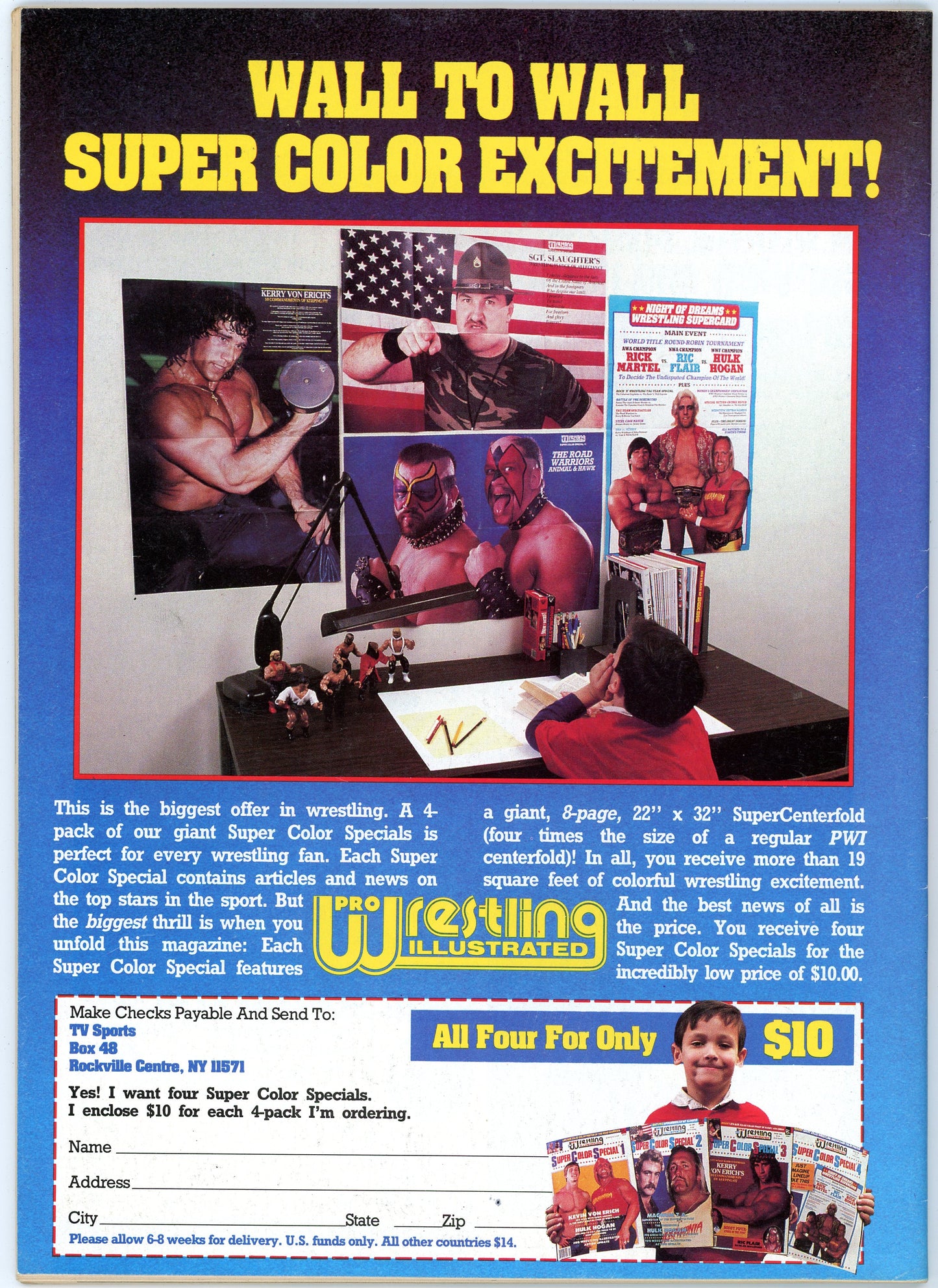 Inside Wrestling Vintage Magazine (August, 1986) Wrestlemania 2