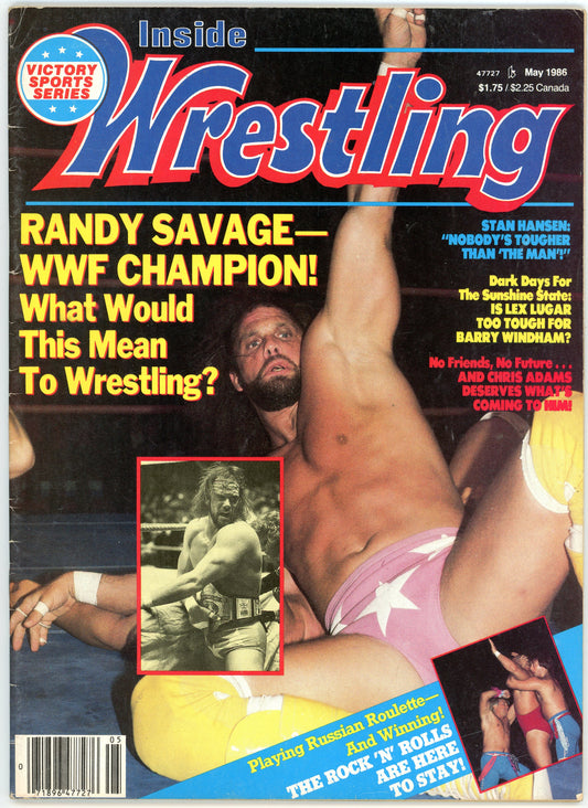 Inside Wrestling Vintage Magazine (May, 1986) Randy Savage WWF Champion