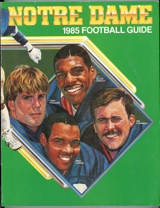 Original 1985 Notre Dame College Football Program Media Guide