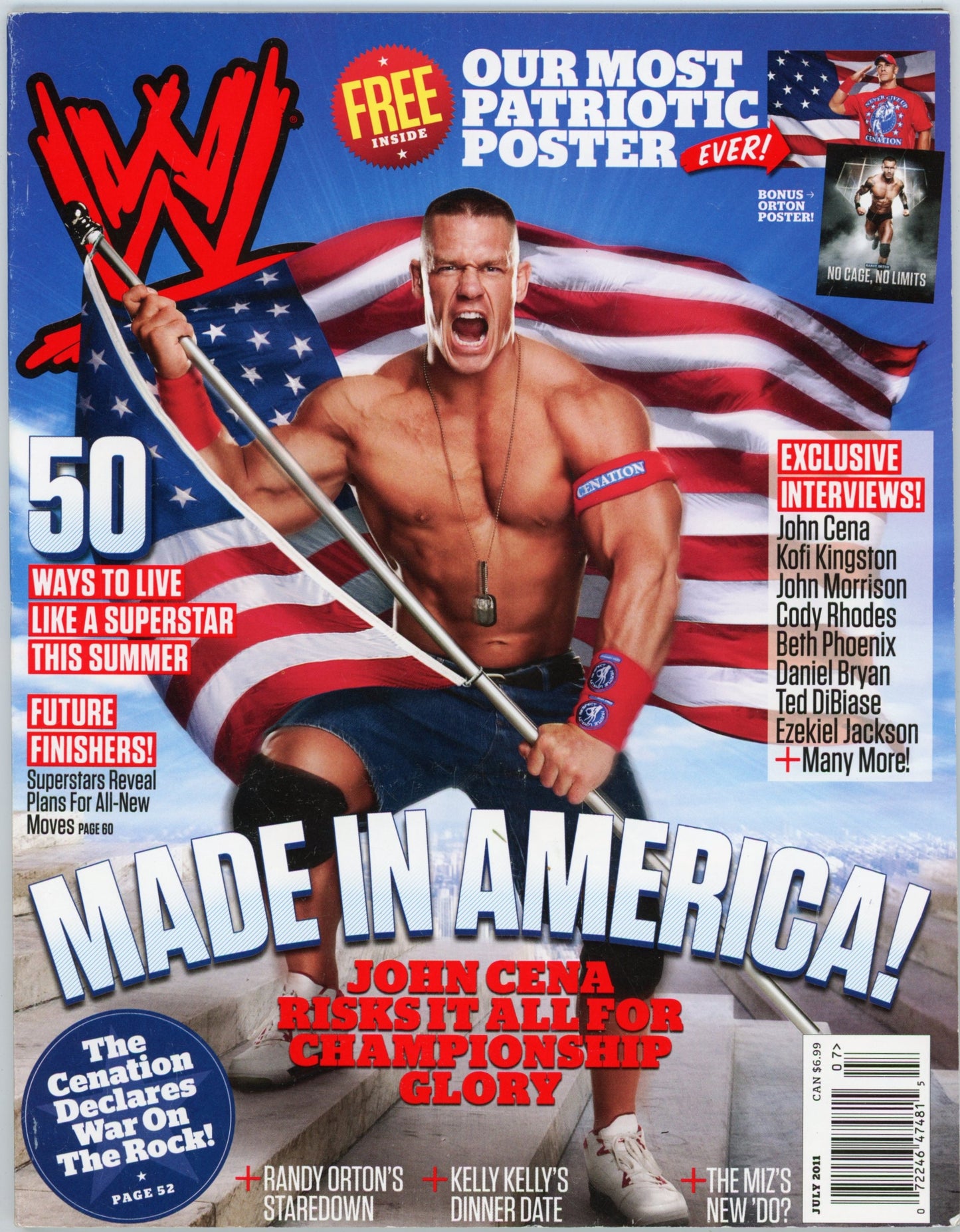 WWE Wrestling Magazine (July 2011) John Cena Cover