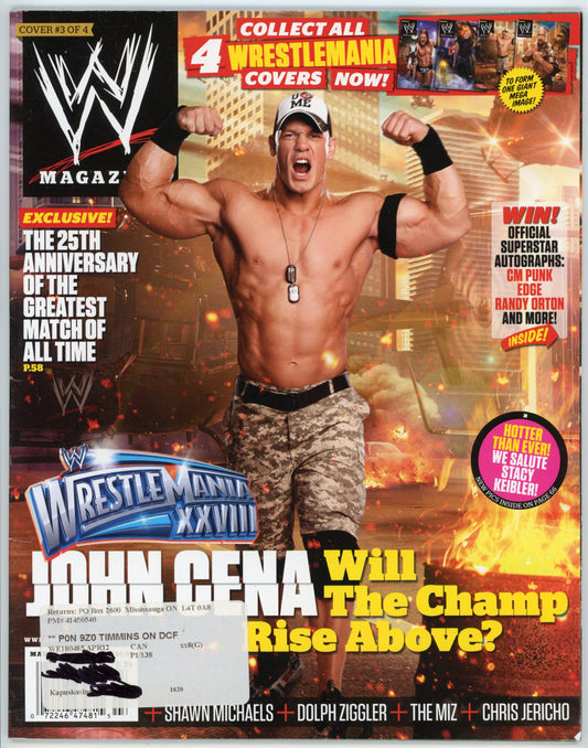 WWE Wrestling Magazine (March 2012) WrestleMania Cover #3 of 4
