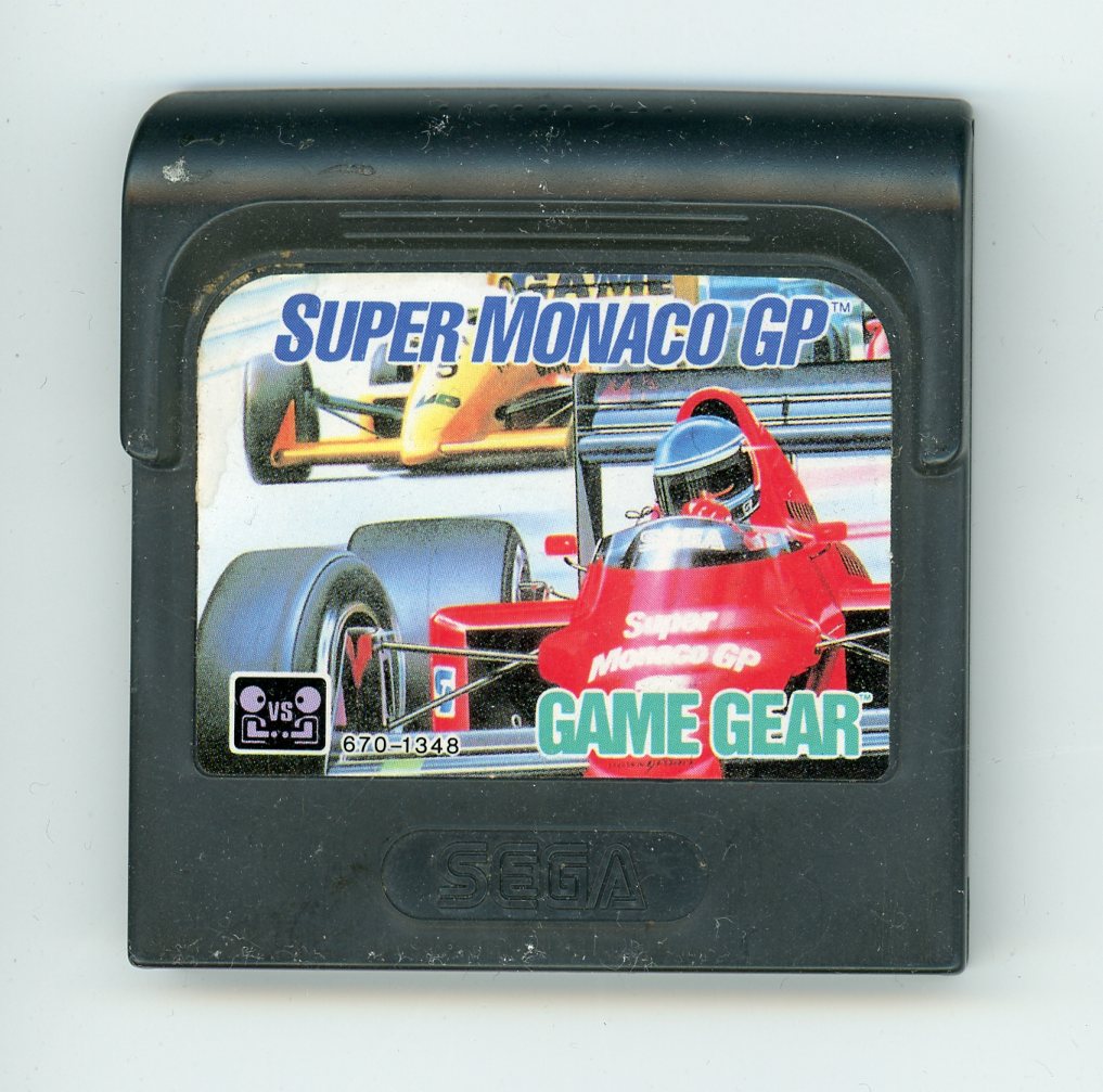 1989 Super Monaco GP Game Gear Video Game Cartridge