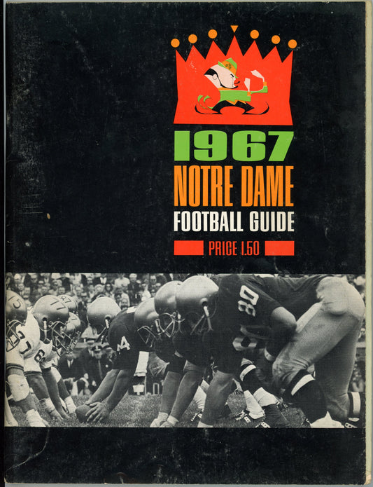 Original 1967 Notre Dame College Football Media Guide Program