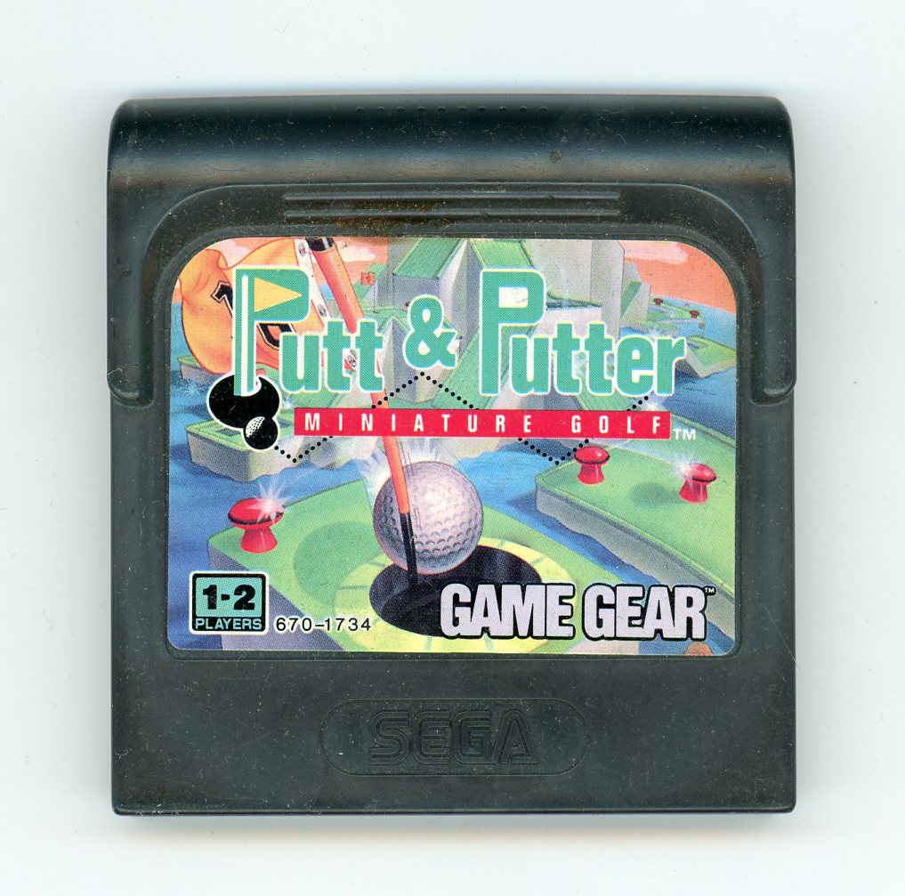 1991 Putt & Putter Miniature Golf Game Gear Video Game Cartridge