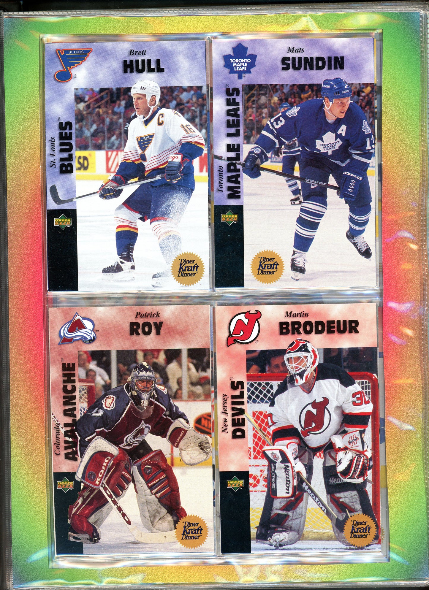 1996/97 Kraft Hockey Card Champions NHL Complete Collector Master Set in Binder