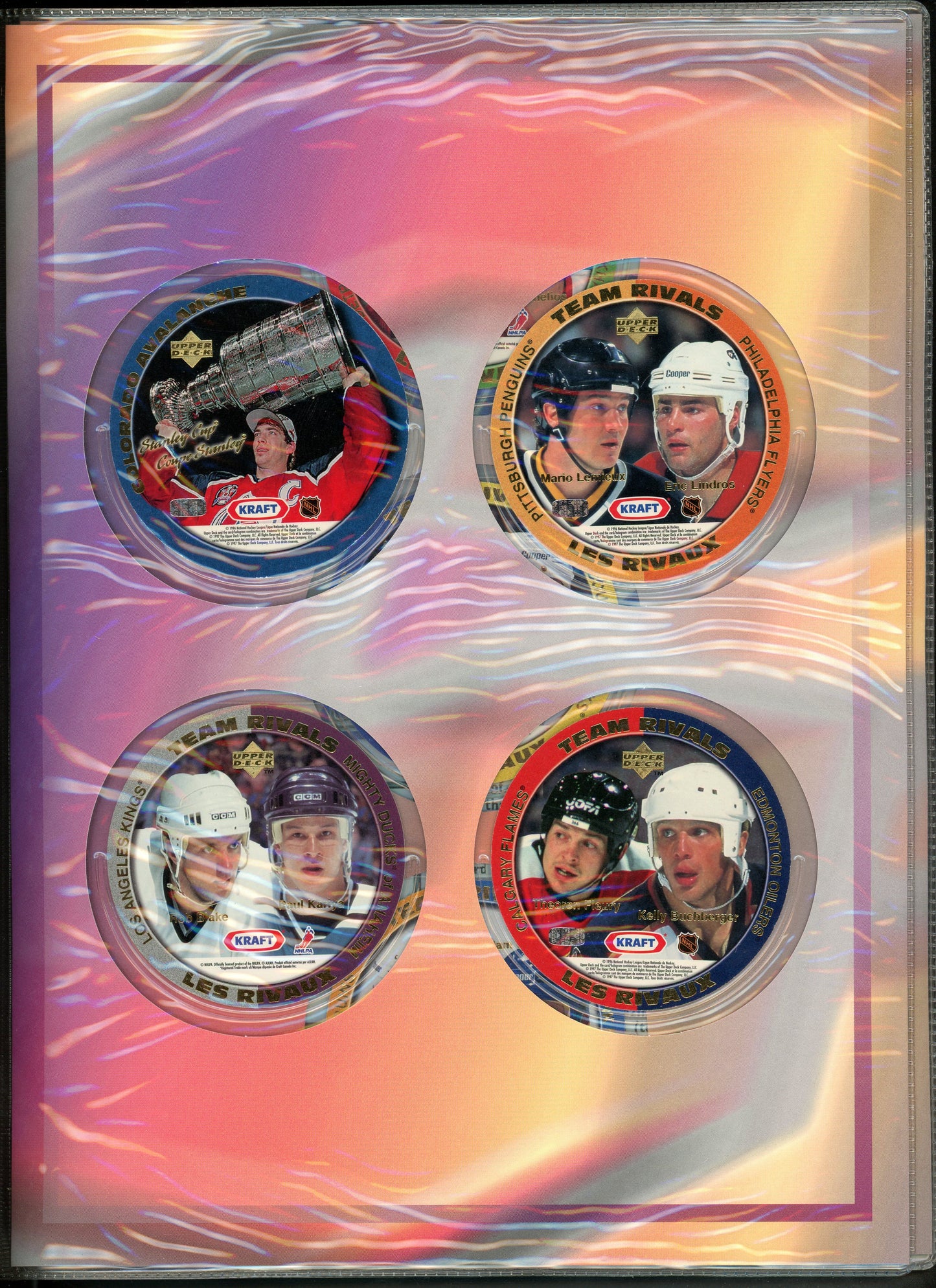 1996/97 Kraft Hockey Card Champions NHL Complete Collector Master Set in Binder