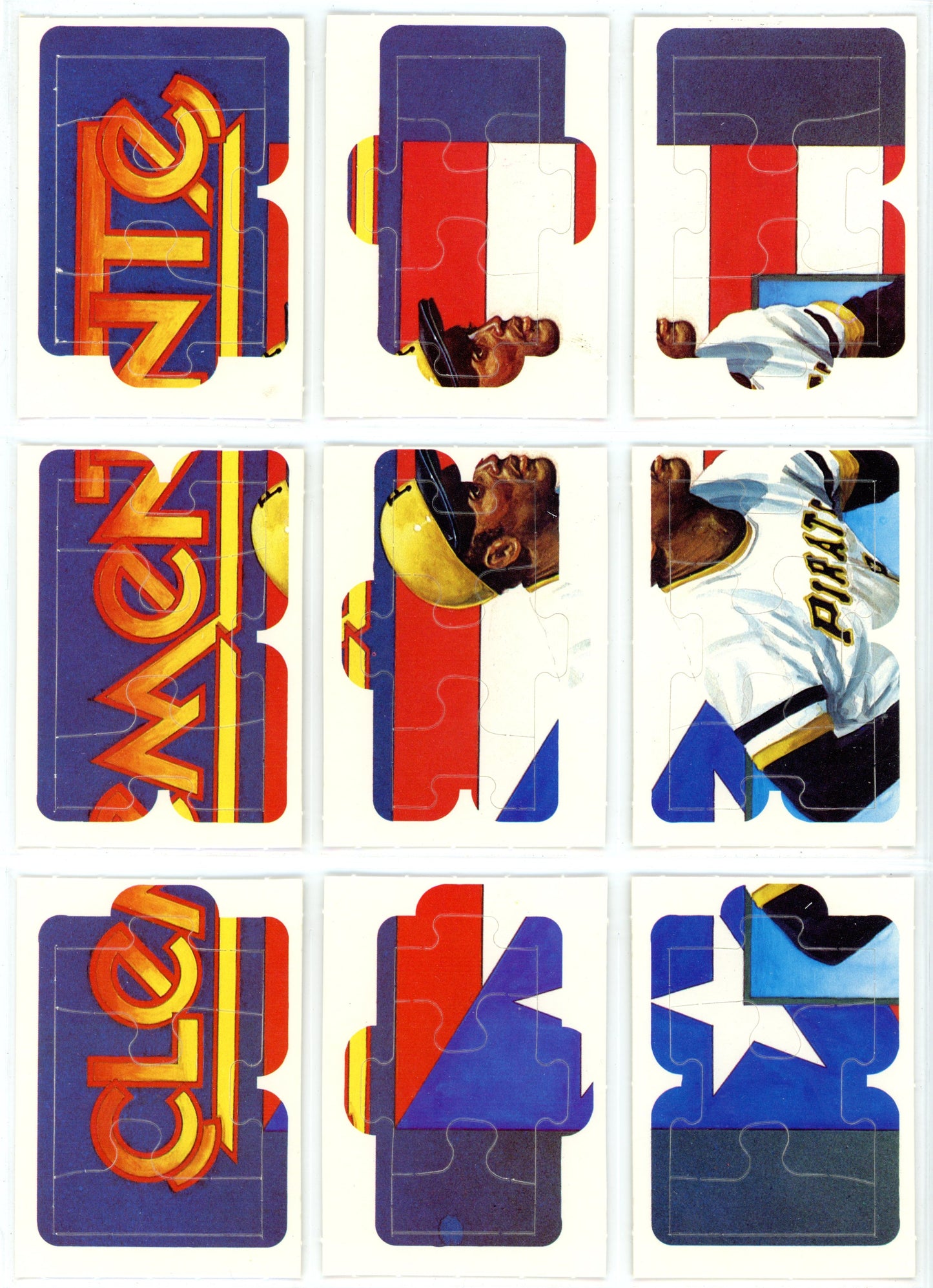 1987 Leaf Baseball Card Complete Set (264 Cards) + Roberto Clemente Puzzle Maddux, Bo Jackson Rookie High Grade!