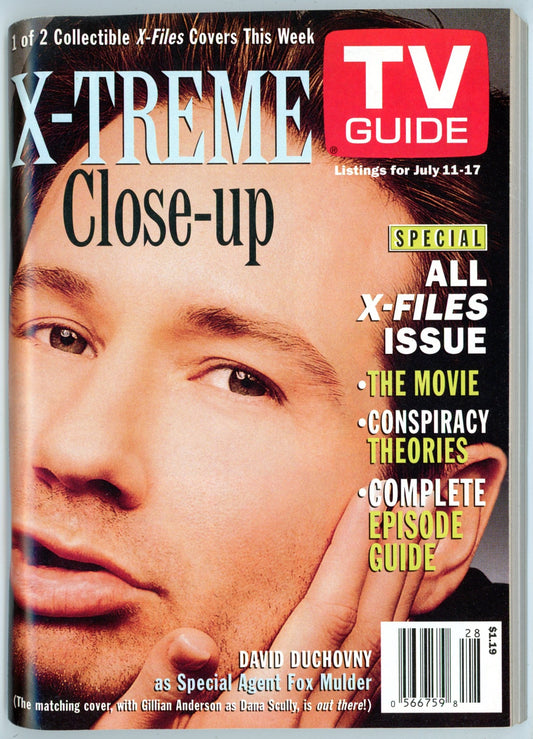 TV Guide Canada Vintage Magazine (July 11-17 1998) Newsstand David Duchovny Collectible X-Files