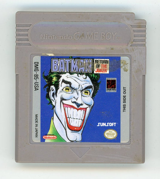 1991 Batman: Return of the Joker Game Boy Video Game Cartridge