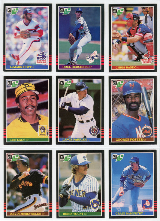 1985 Leaf Donruss Card MLB Baseball Card Complete Set (260 Cards)