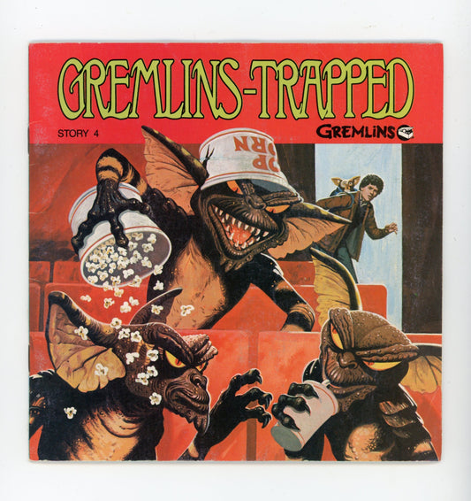 1984 Warner Bros. Gremlins-Trapped 4 33RPM 7" Vintage Vinyl Record and Book