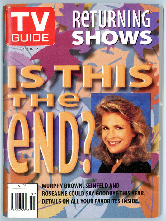 TV Guide Canada Vintage Magazine (September 16-22 1995) Newsstand Returning Shows