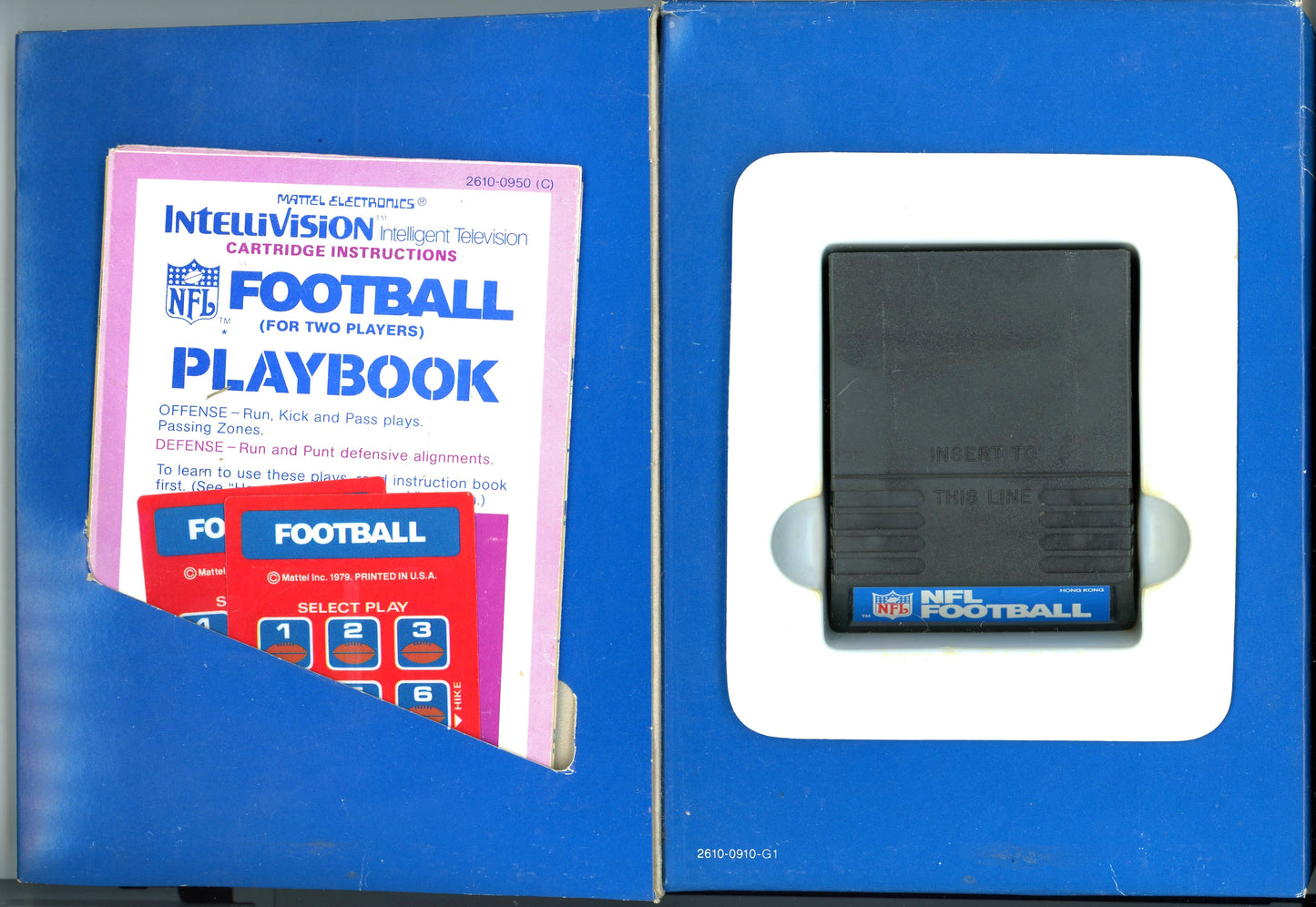 1979 Mattel Electronics NFL Football Intellivision Video Game Cartridge in Box