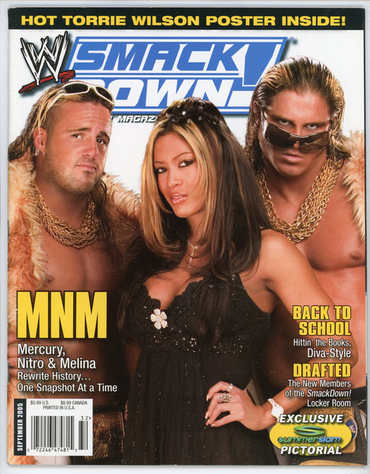 WWE SmackDown Vintage Wrestling Magazine (September 2005) MNN Cover
