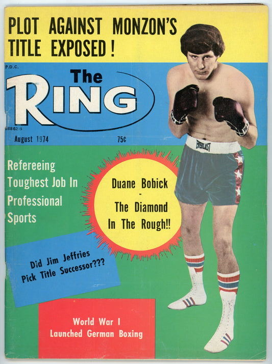 The Ring Vintage Boxing Magazine (August 1974) Duane Bobick
