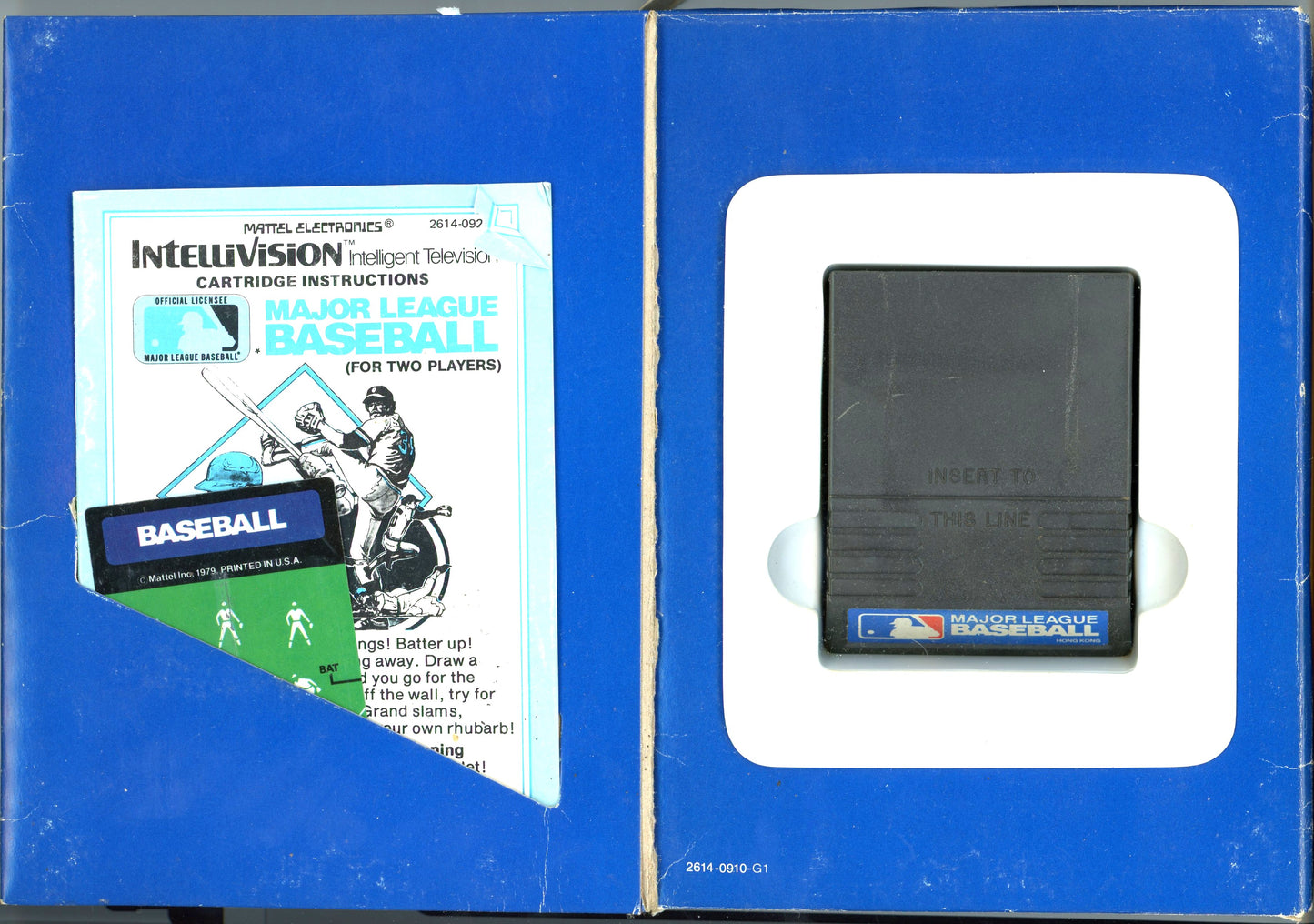 1979 Mattel Electronics Major League Baseball Intellivision Video Game Cartridge in Box