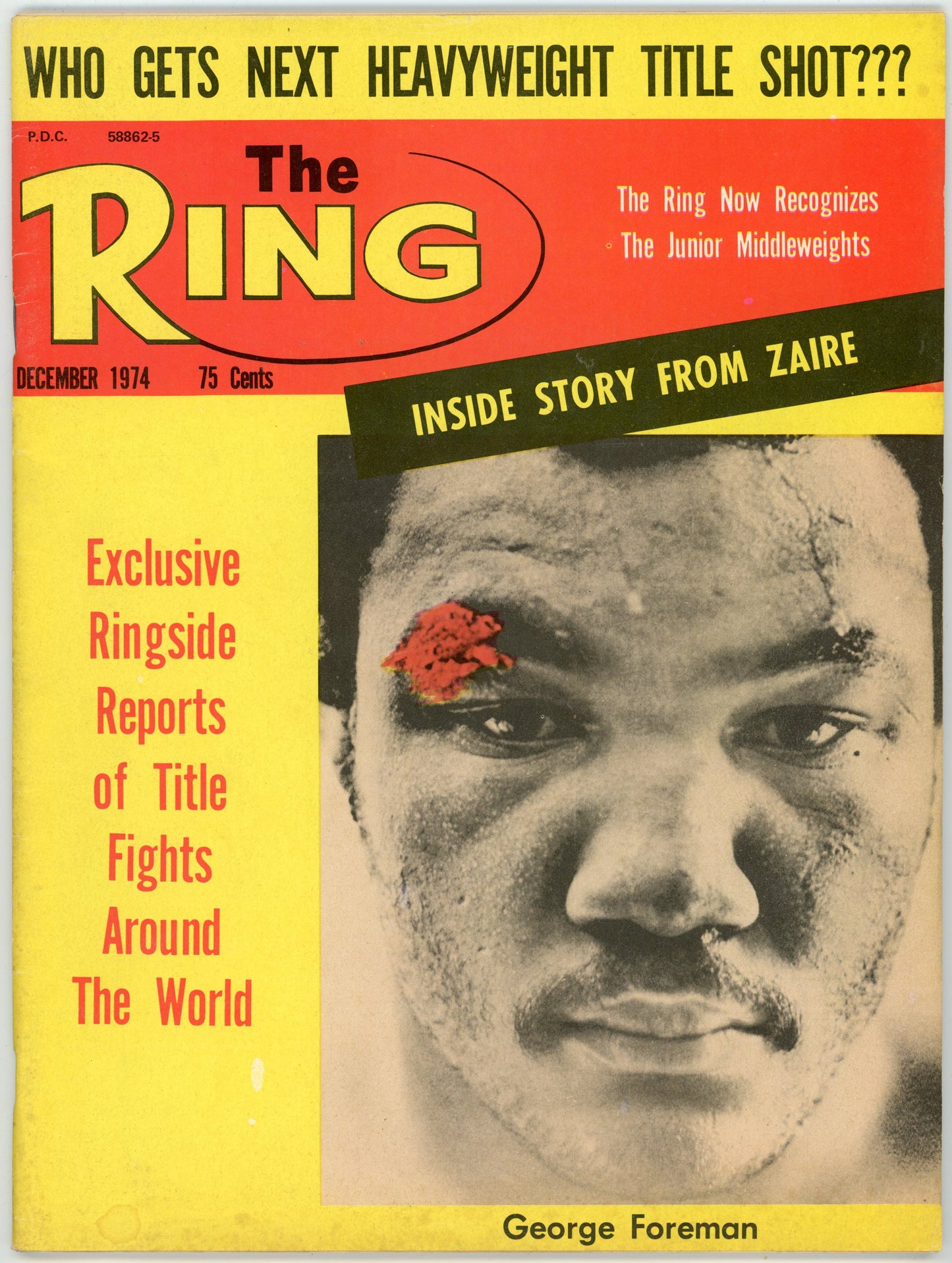 The Ring Vintage Boxing Magazine (December 1974) George Foreman