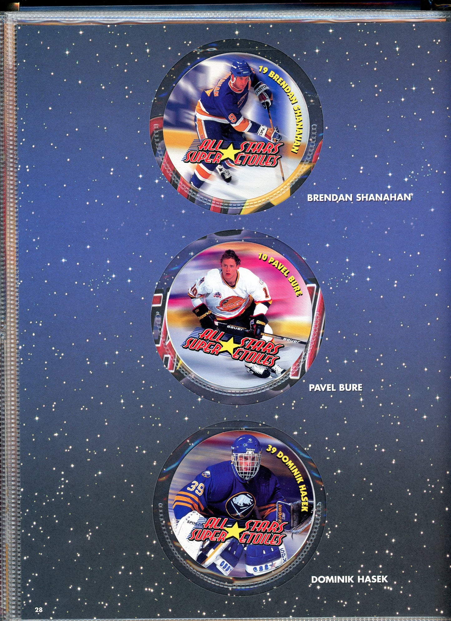 1994/95 Kraft NHL Hockey Card Award Winning Collection Complete Master Set in Binder