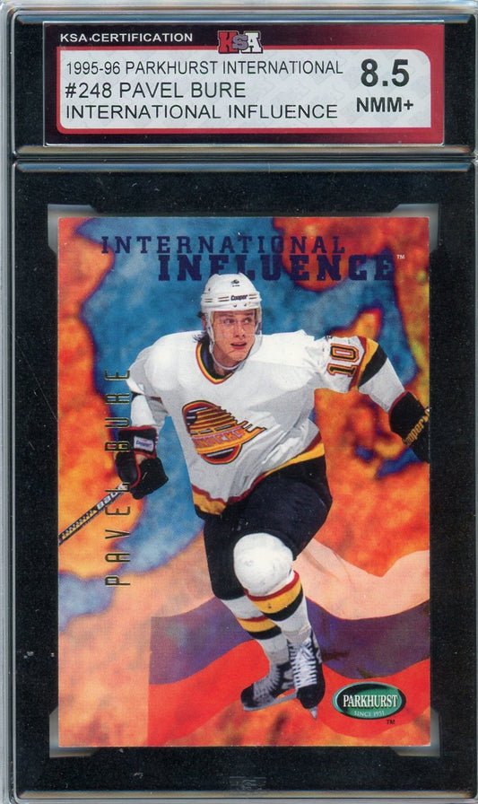 1995/96 Parkhurst International Pavel Bure Graded Card #248 KSA 8.5