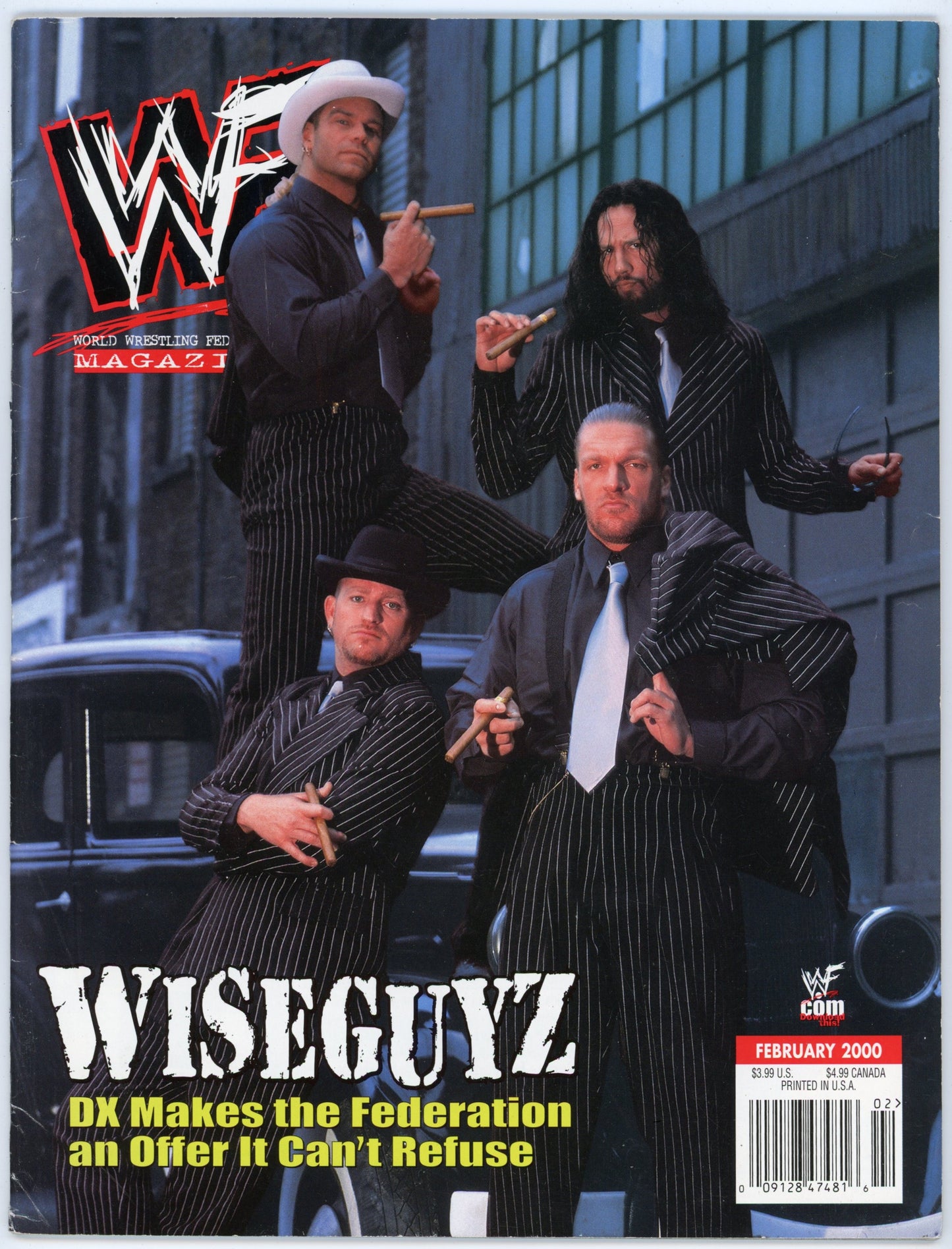 WWF WWE Vintage Wrestling Magazine (February 2000) DX Cover