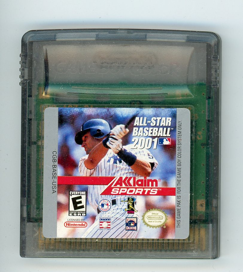 Acclaim Sports All-Star Baseball 2001 Game Boy Color Video Game Cartridge