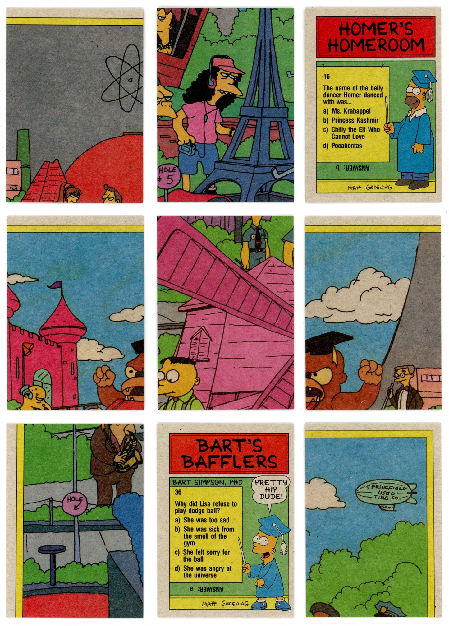1990 Topps The Simpsons Vintage Trading Card Complete Set (88 Cards & 22 Stickers) - Featuring Bartman Rookie EX/NMT