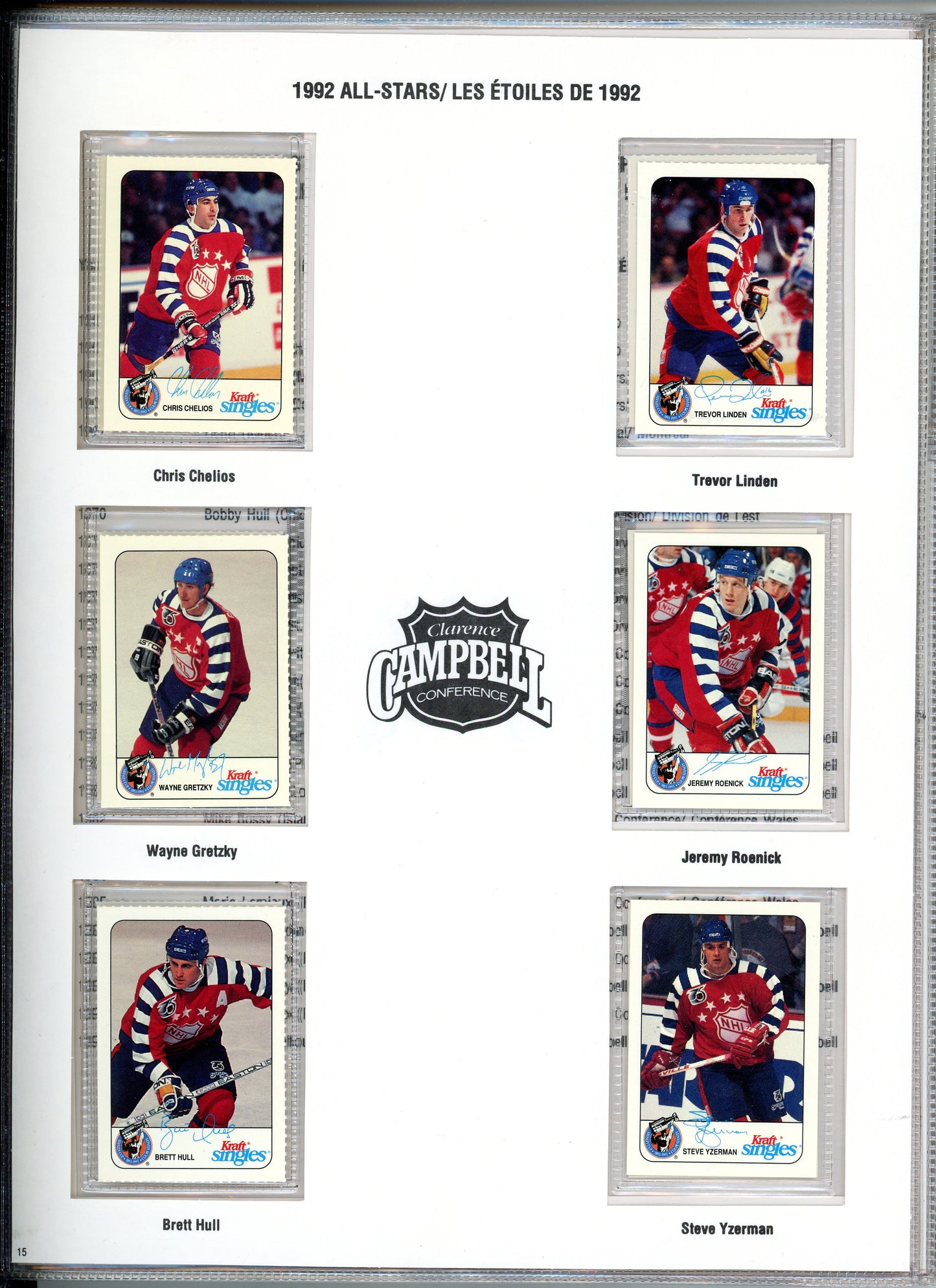 1993 Kraft NHL Hockey Card Stanley Cup Collection Complete Master Set in Binder