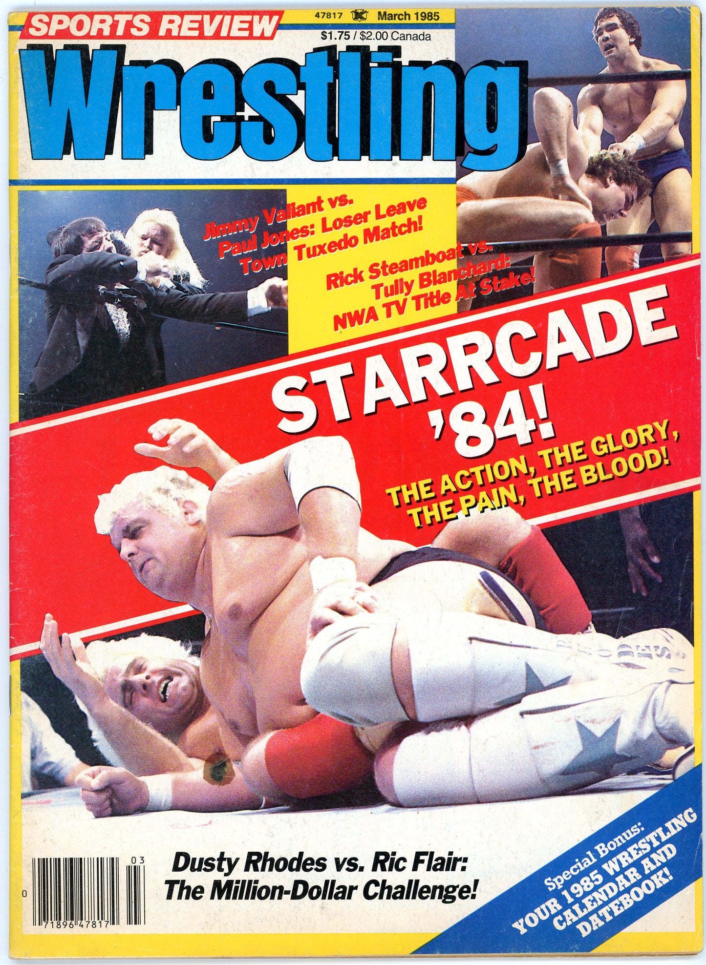 Sports Review Wrestling Vintage Magazine (March, 1985) Starrcade '84