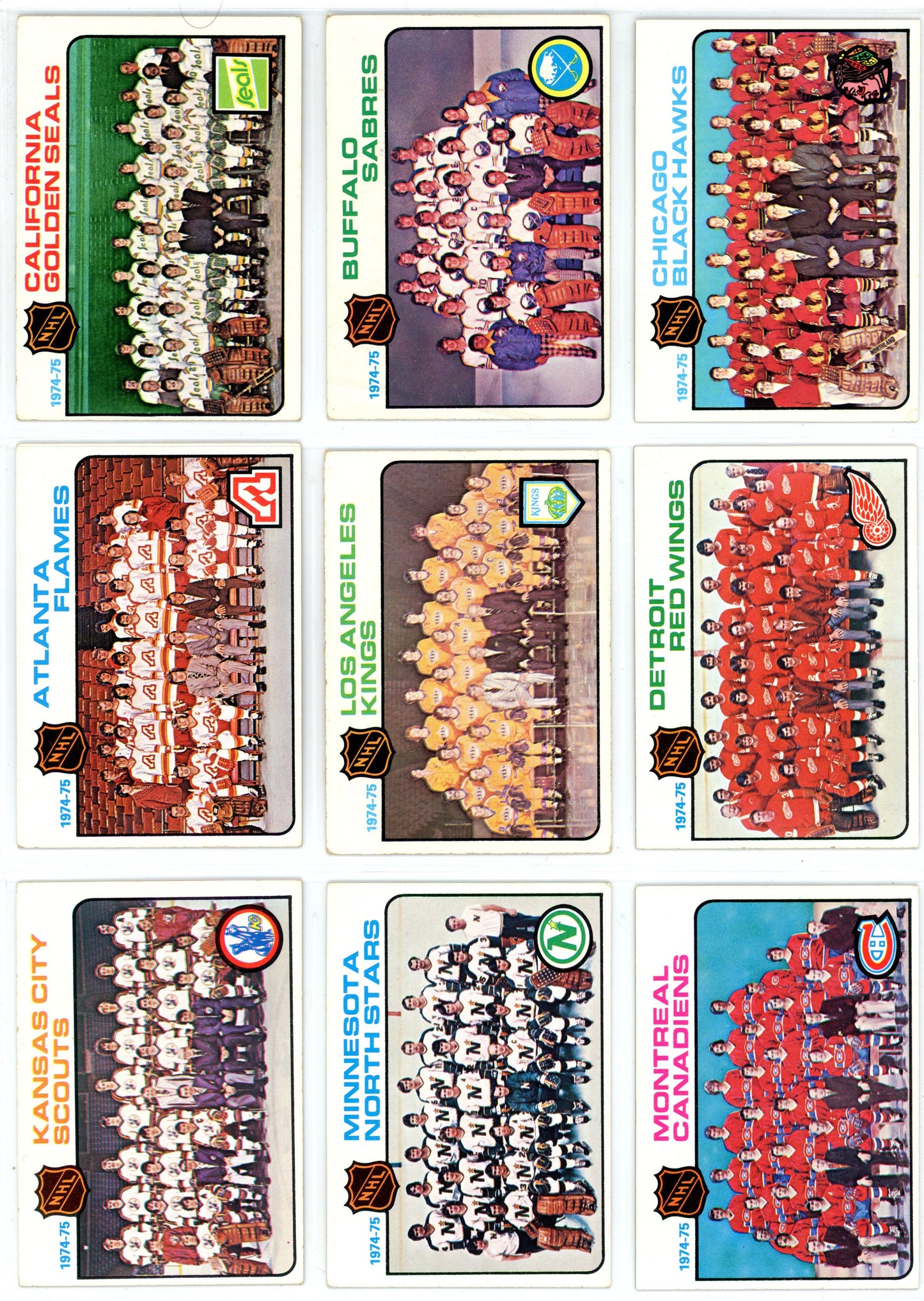 1975/76 Topps NHL Hockey Complete Set (330 Cards) VG+/EX Condition Bobby Orr, Lafleur