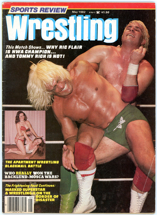 Sports Review Wrestling Vintage Magazine (May, 1982) Ric Flair, Tommy Rich