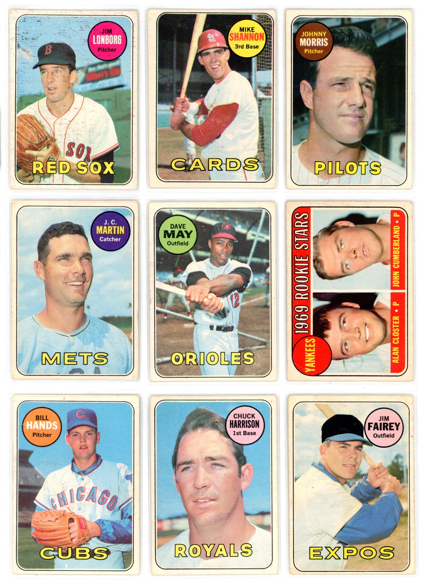 1969 OPC O-Pee-Chee MLB Baseball Complete Set (218 Cards) PR/FAIR Condition Low Grade
