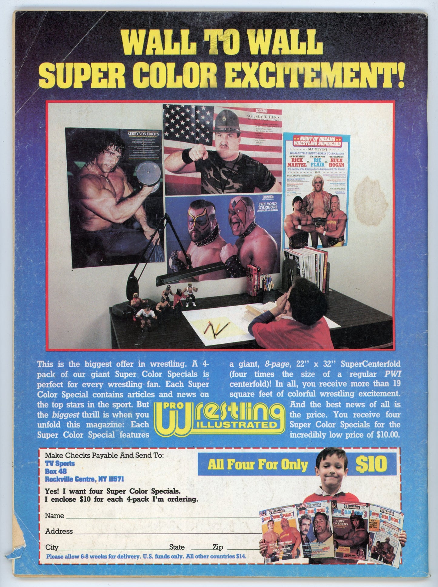 Pro Wrestling Illustrated Vintage Wrestling Magazine (September 1986) Wrestlemania 2