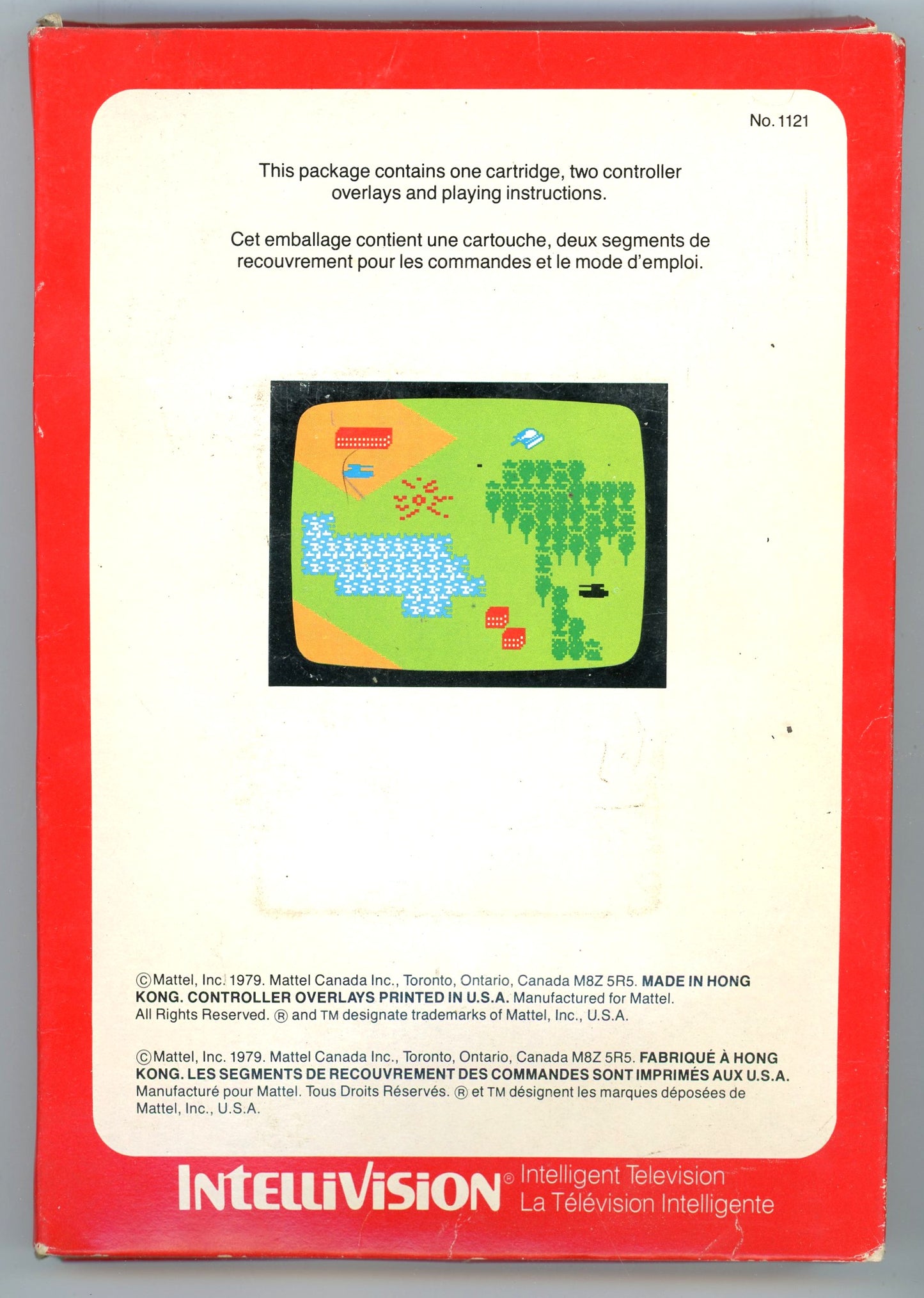 1979 Mattel Electronics Armor Battle Intellivision Video Game Cartridge in Box