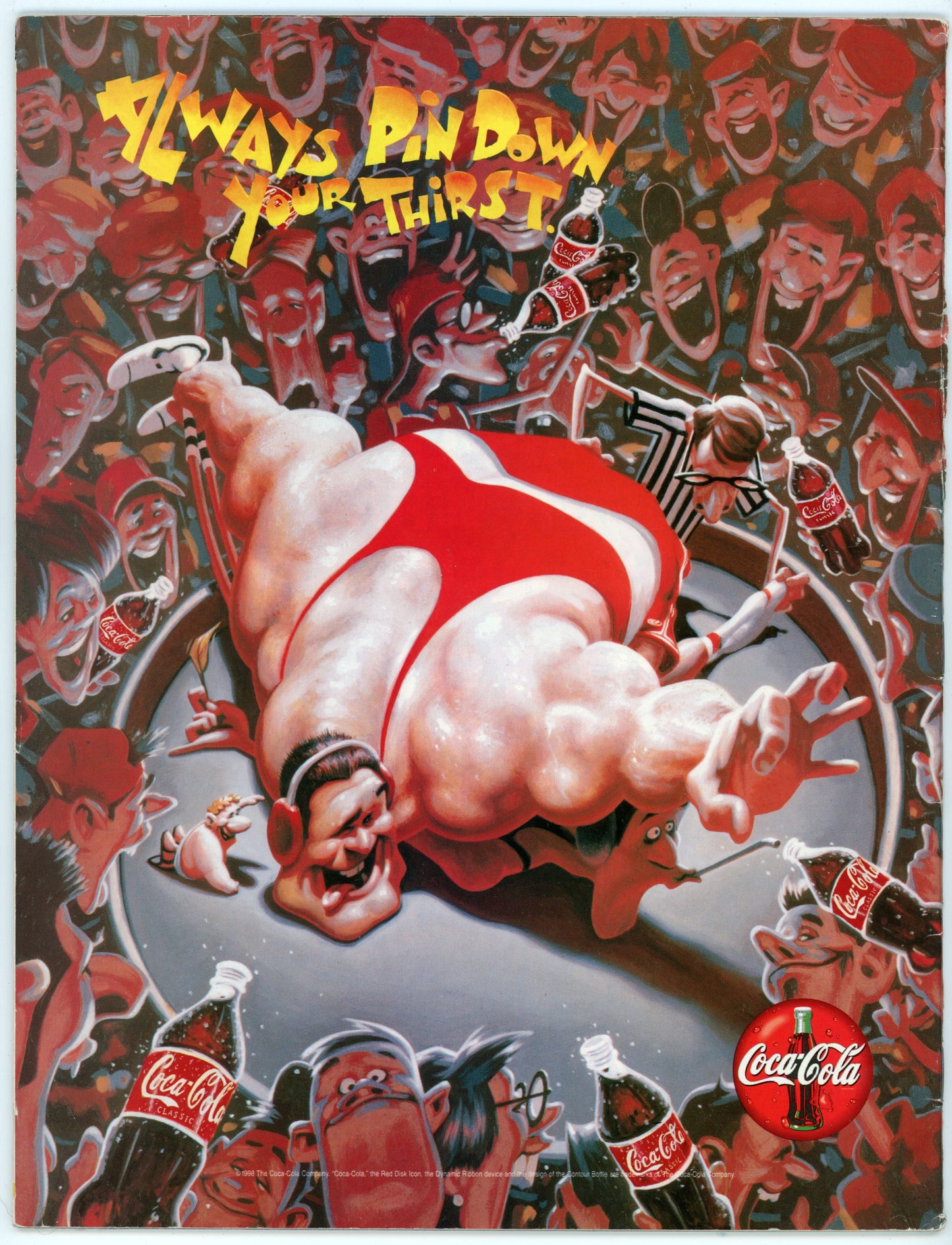 WWF WWE Vintage Wrestling Magazine (April 1998) Shawn Michaels / Steve Austin / Mike Tyson