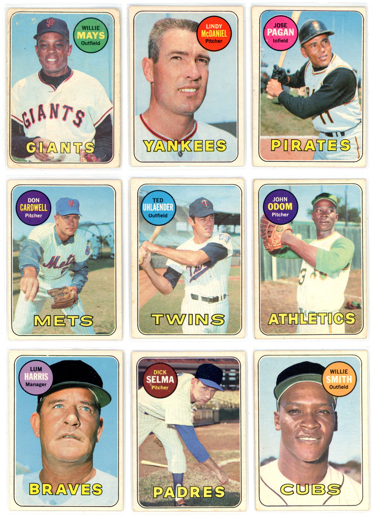 1969 OPC O-Pee-Chee MLB Baseball Complete Set (218 Cards) PR/FAIR Condition Low Grade