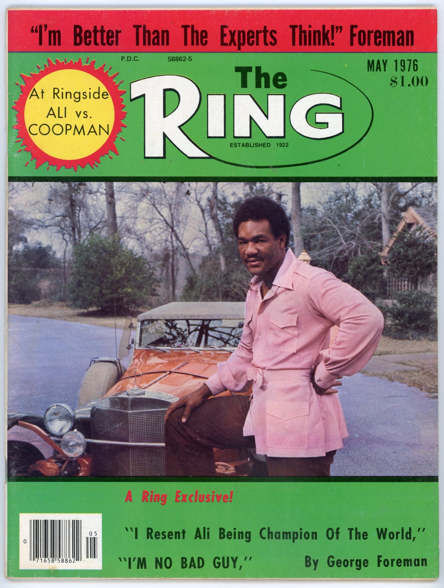 The Ring Vintage Boxing Magazine (May 1976) George Foreman Cover